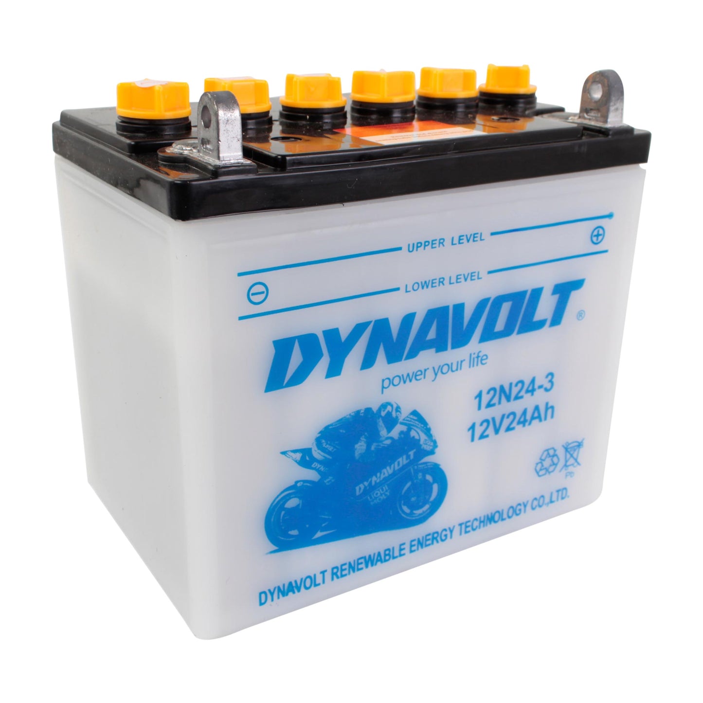 Dynavolt 12N243 Conventional Dry Charge Battery With Acid Pack
