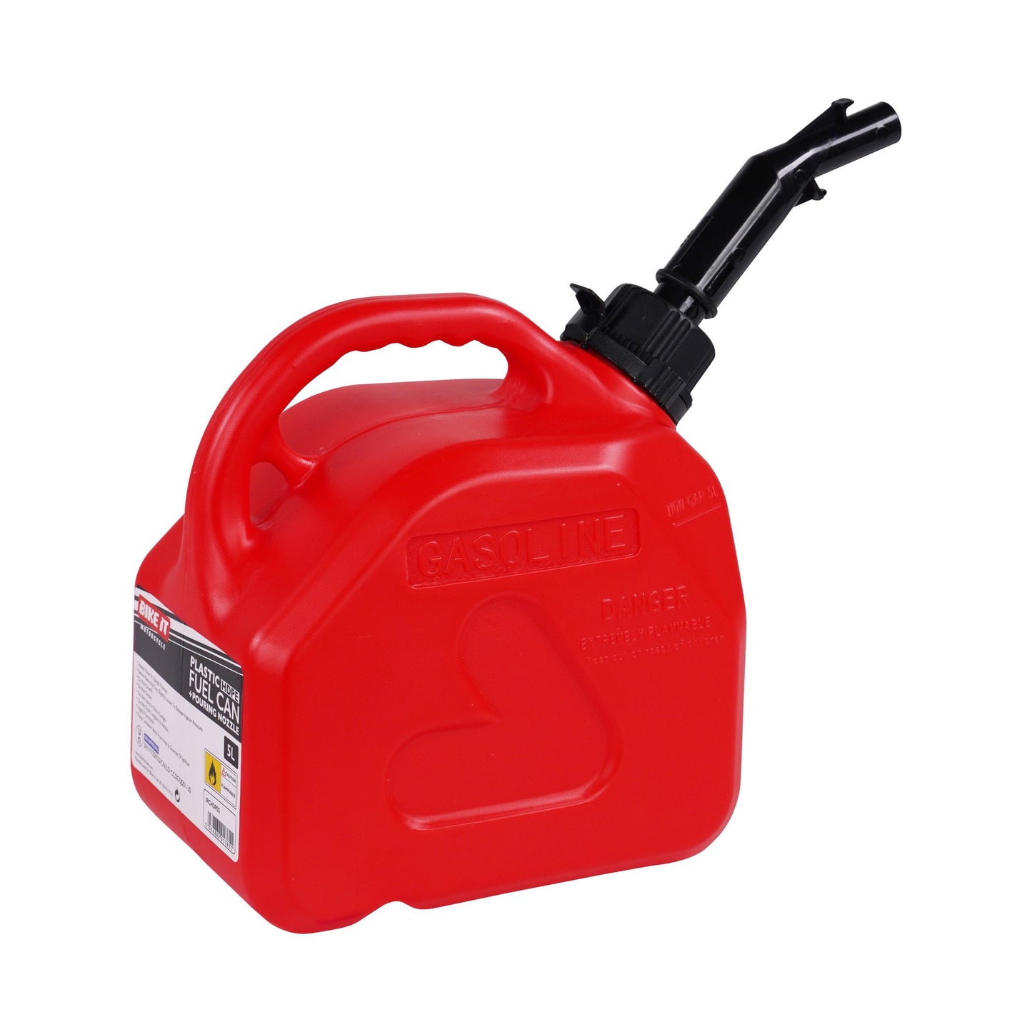 5 Litre Fuel Can With Push To Pour Nozzle – Red