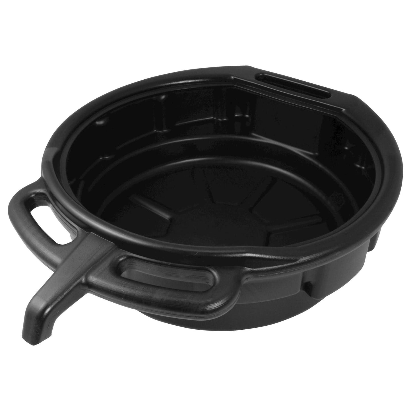 10 Litre Oil Drain Pan With Pourer And Grip Handles