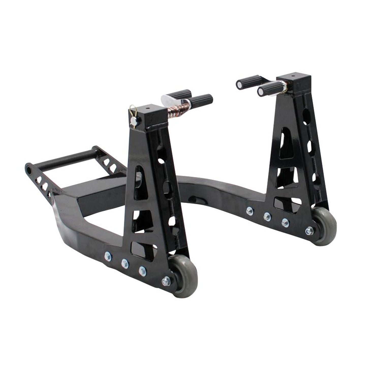 BikeTek Aluminium Box Section Front Paddock Stand - Black