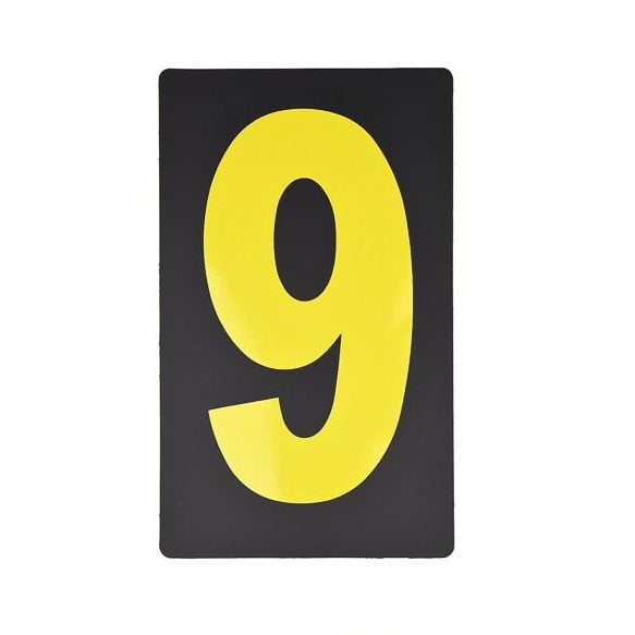 Spare Yellow Pitboard Number - '9'
