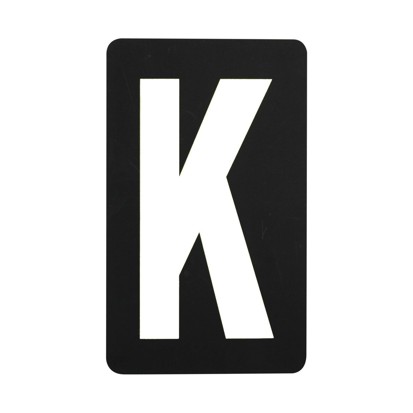 Spare White Letter For BikeTek Pitboard - 'K'