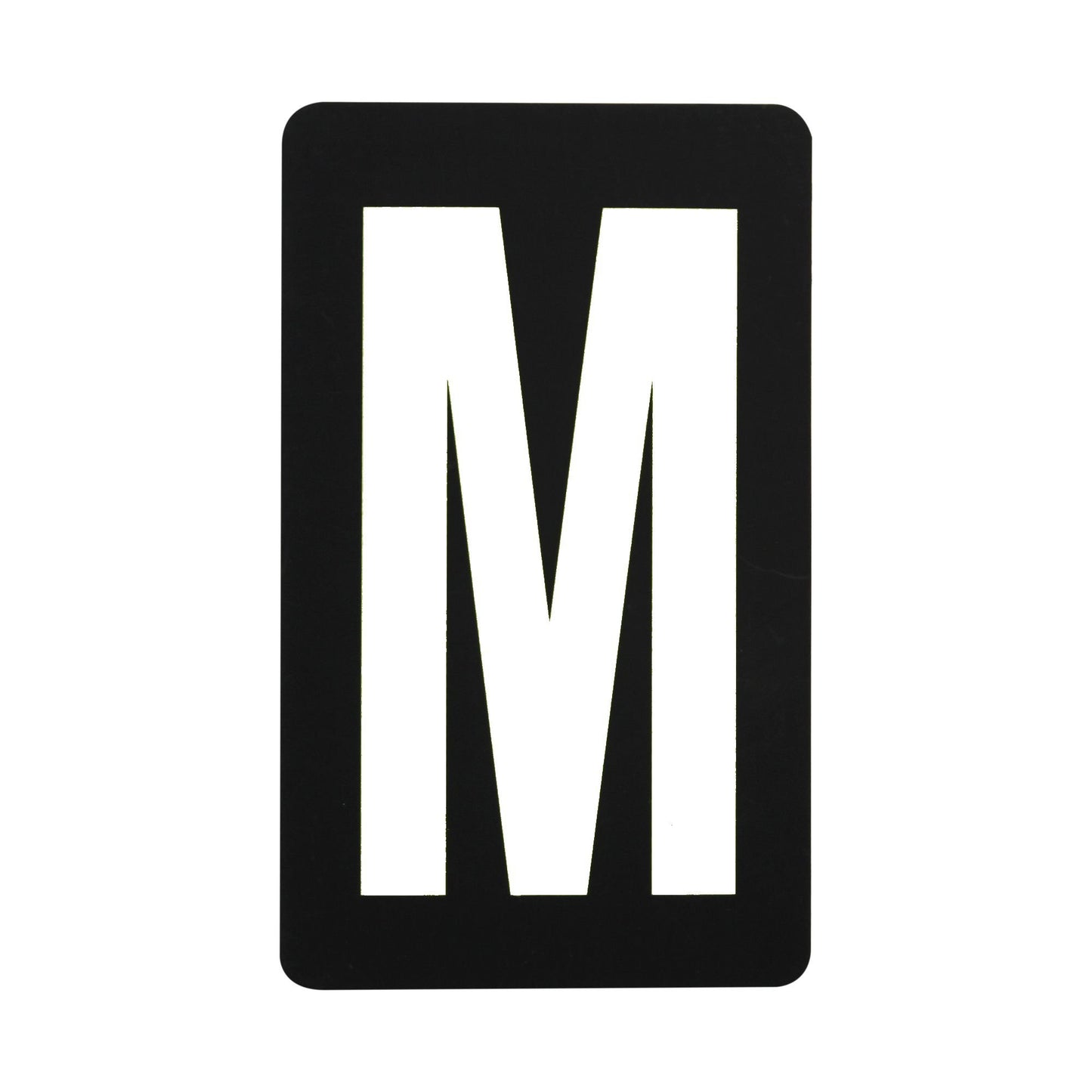 Spare White Letter For BikeTek Pitboard - 'M'