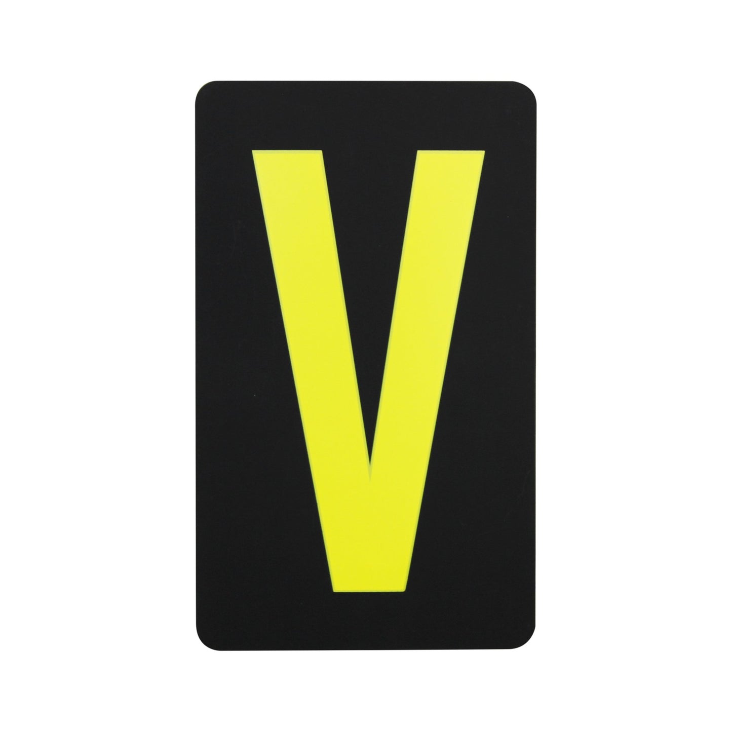Spare Yellow Letter V For BikeTek Pitboard
