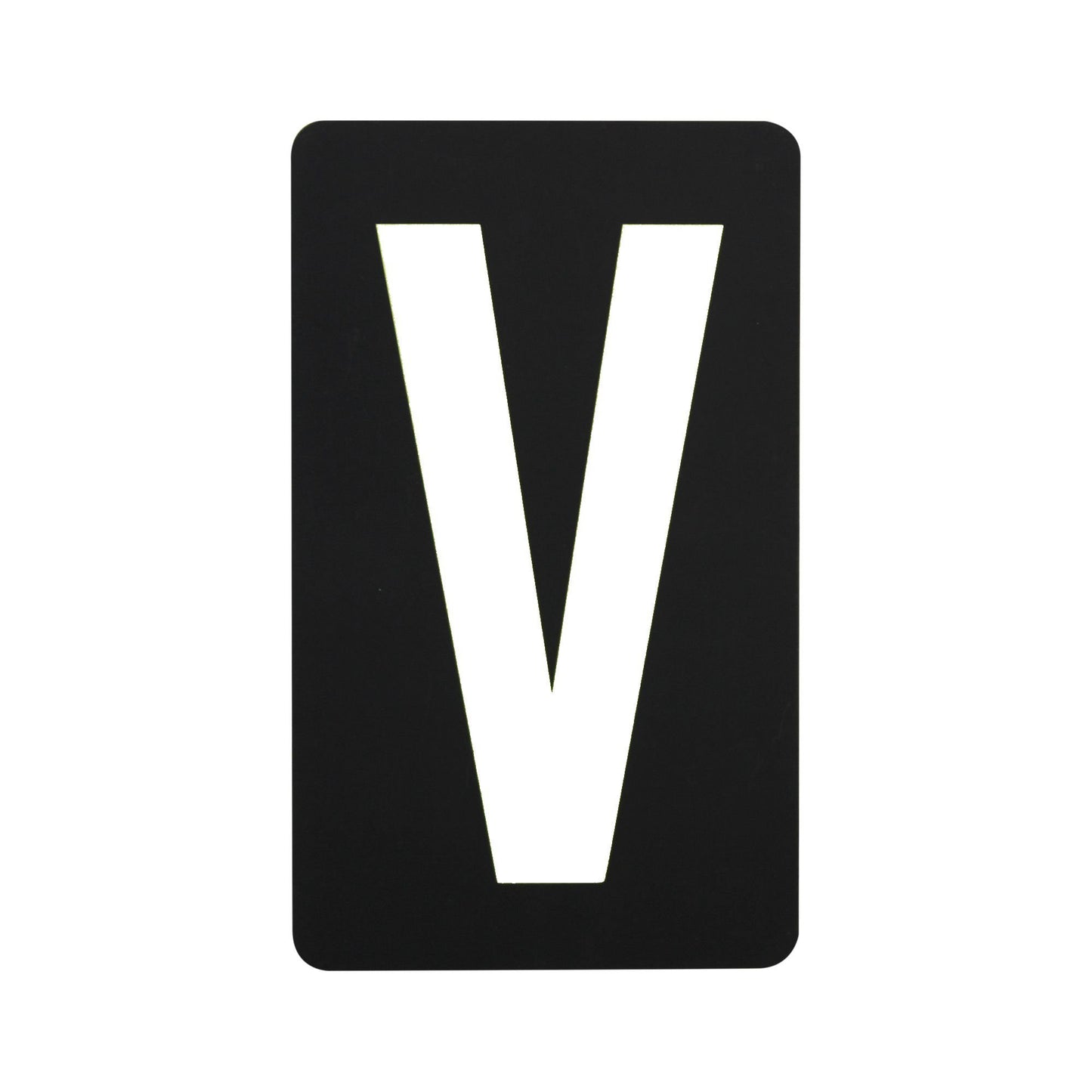 Spare White Letter For BikeTek Pitboard - 'V'