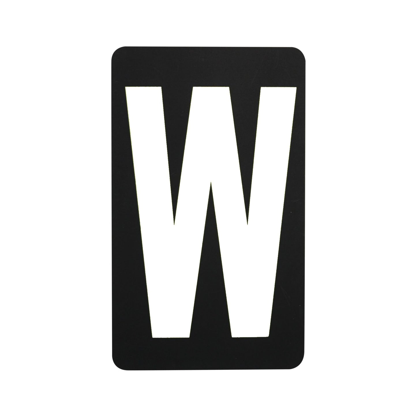 Spare White Letter For BikeTek Pitboard - 'W'