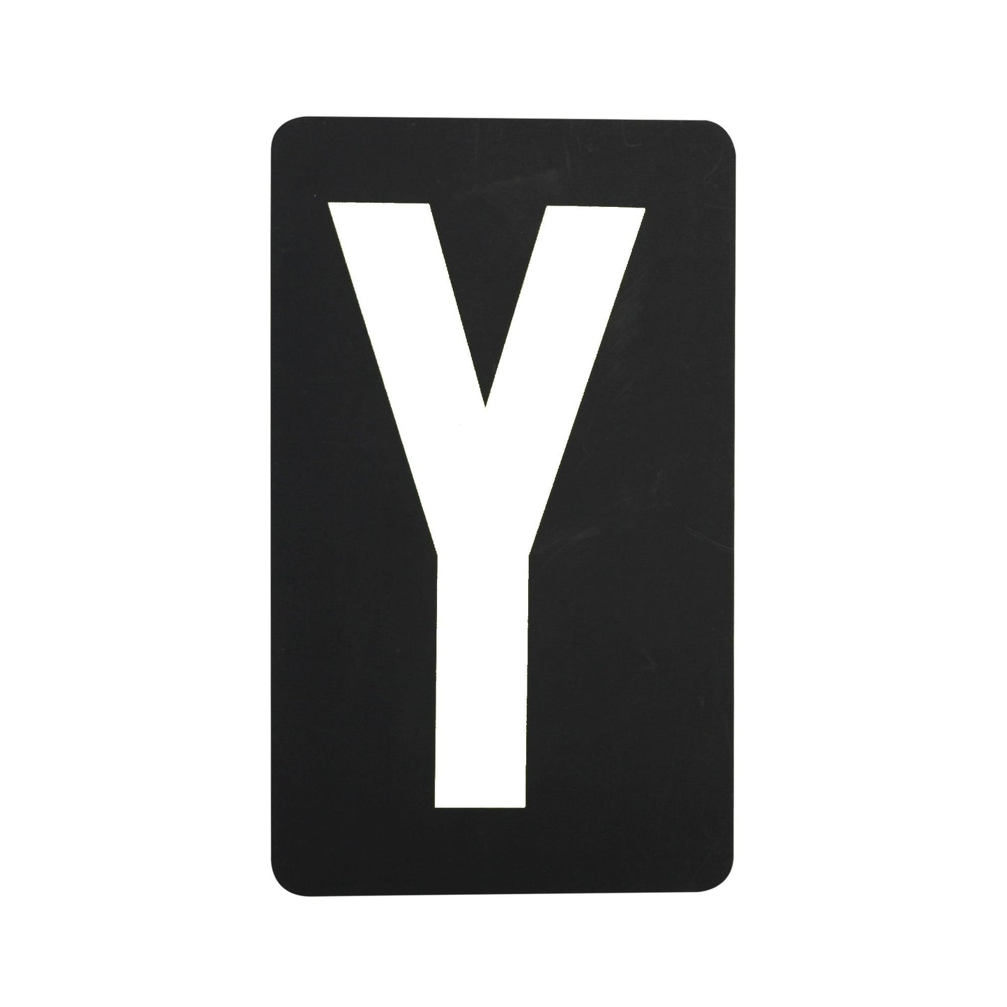 Spare White Letter For BikeTek Pitboard - 'Y'