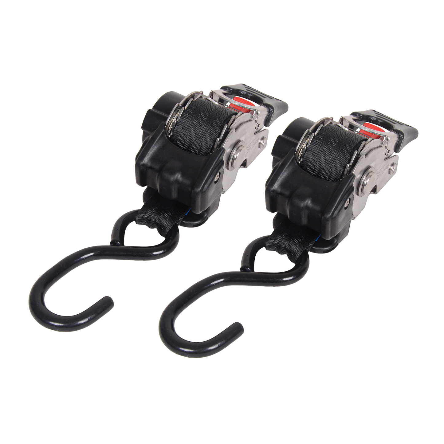 Bike It Fixed Auto Retractable Ratchet Tie Downs – 25mm x 1.6m (2 Pack)