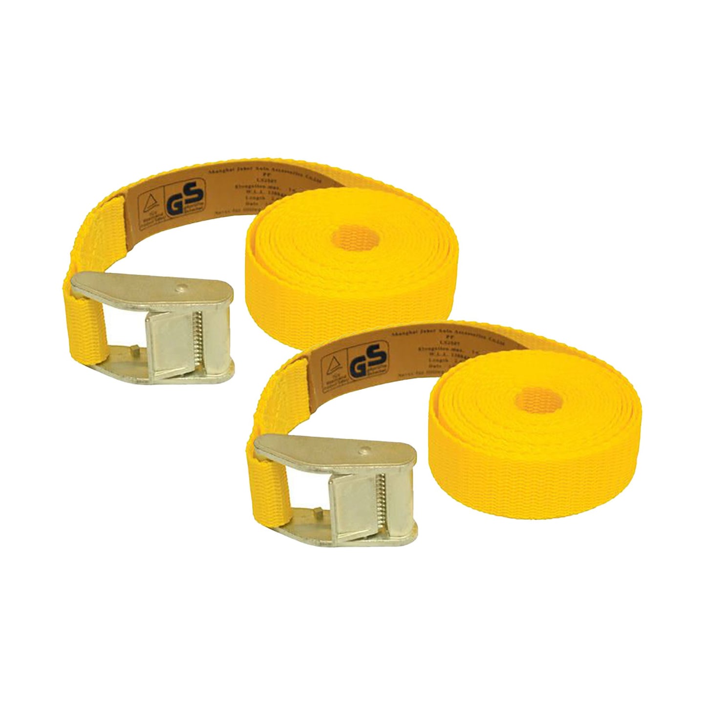 Bike It 2 Piece Yellow Micro-Strap Tiedown