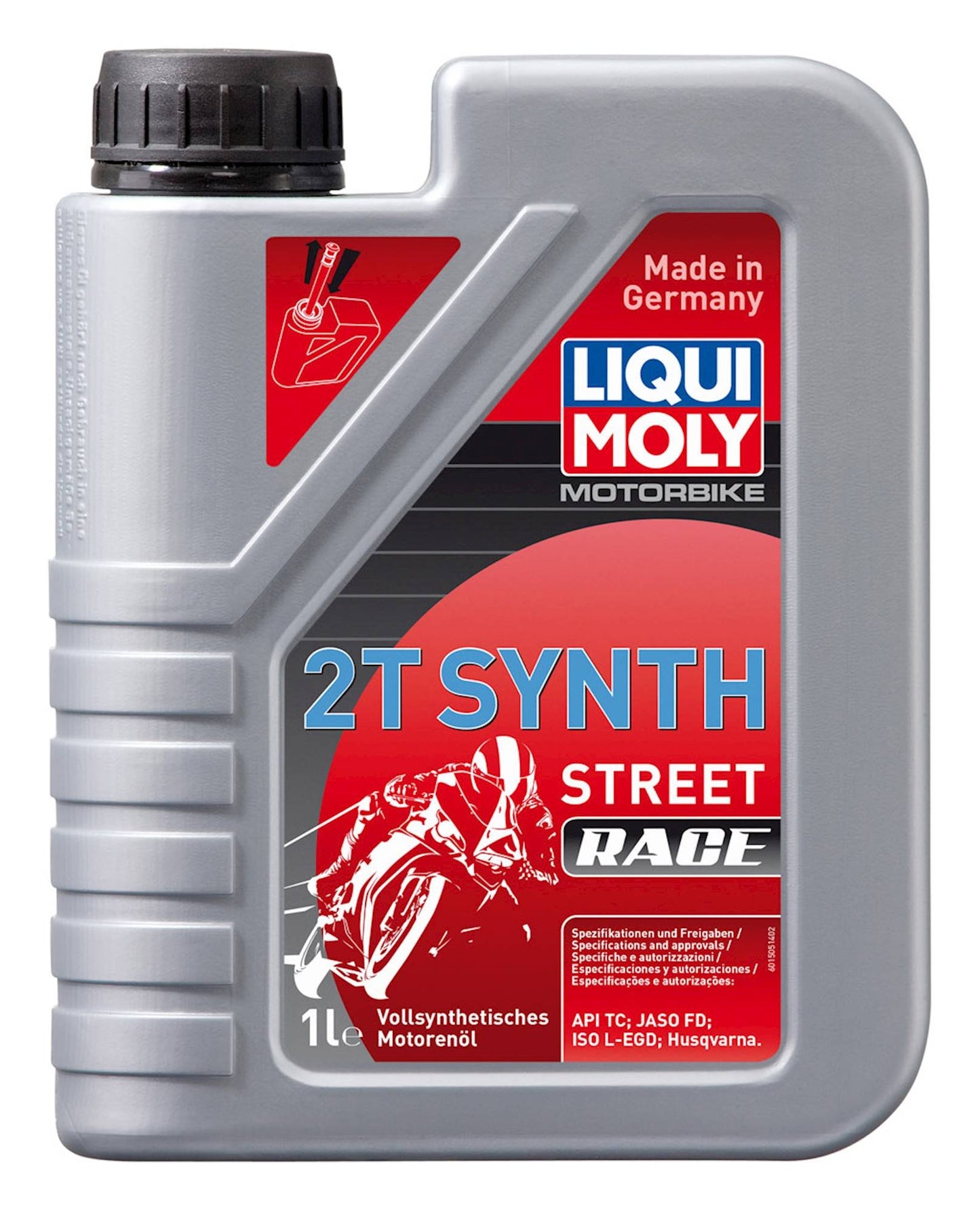 Liqui Moly 2 Stroke Fully Synthetic Street Race 1L - #1505