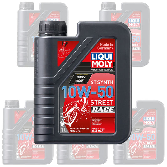 Liqui Moly Oil 4 Stroke - Fully Synth - Street Race - 10W-50 1L [1502] (Box Qty 6)