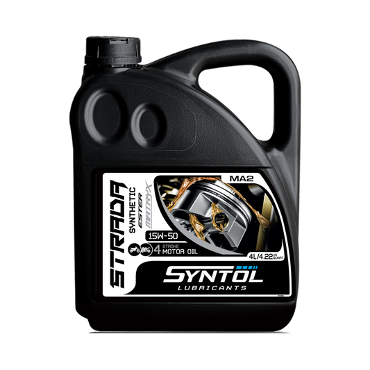 Syntol Strada 4T 15W-50 Semi Synthetic Oil 4 Litre
