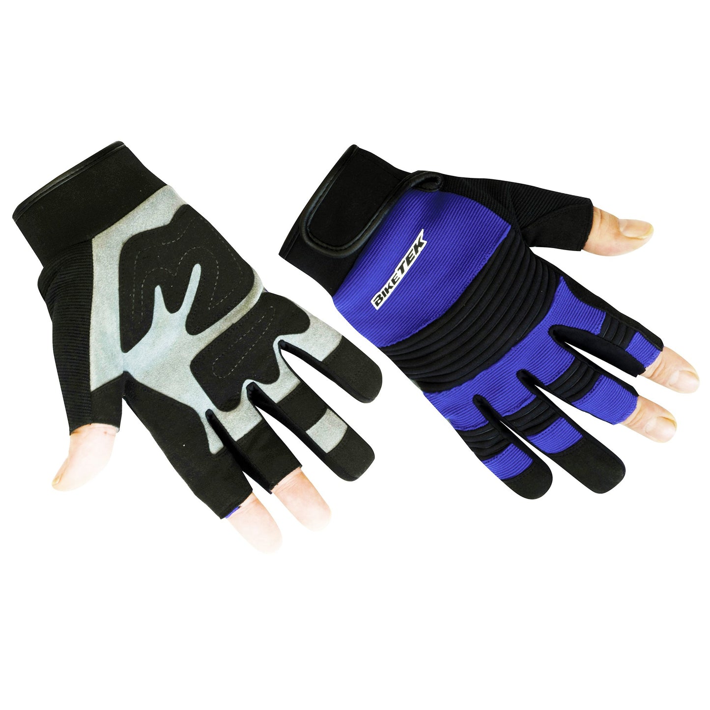 Biketek Mechanics Gloves Open-Finger Medium