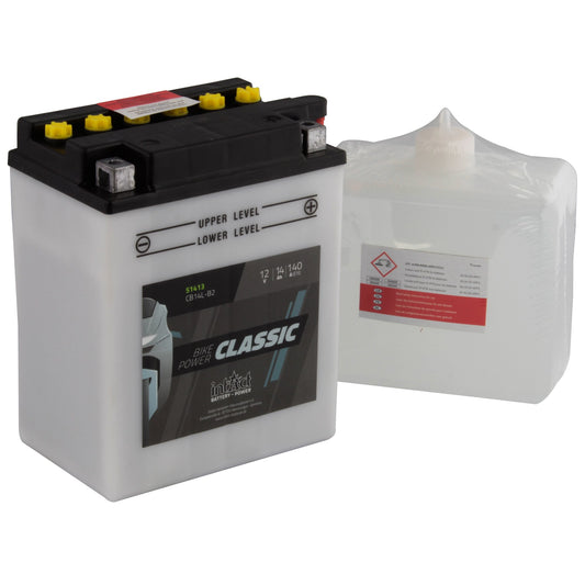 intAct CB14L-B2 Classic Bike-Power Battery With Acid Pack