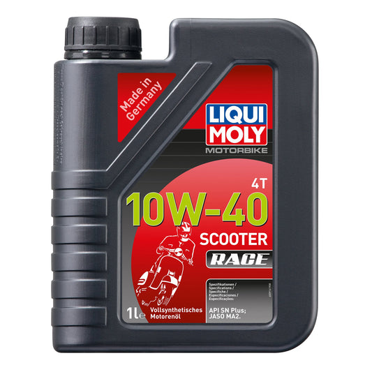 Liqui Moly Oil 4 Stroke - Fully Synth - Scooter Race - 10W-40 1L #20826 #API-SN JASO-MA2