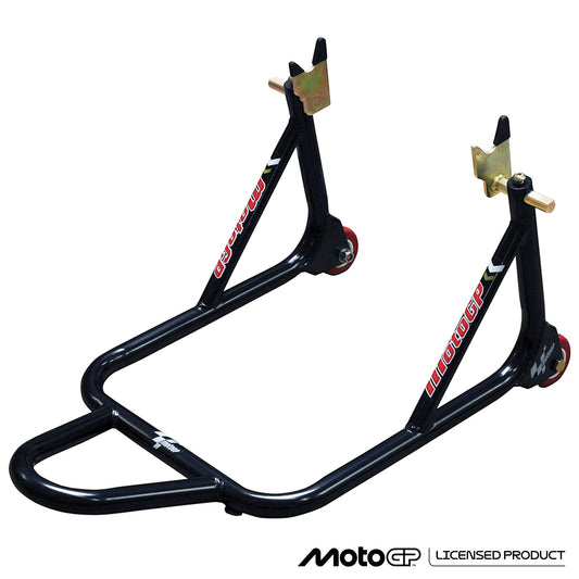 MotoGP 1 Piece Rear Paddock Stand With Bobbin Spool Fitment - Black