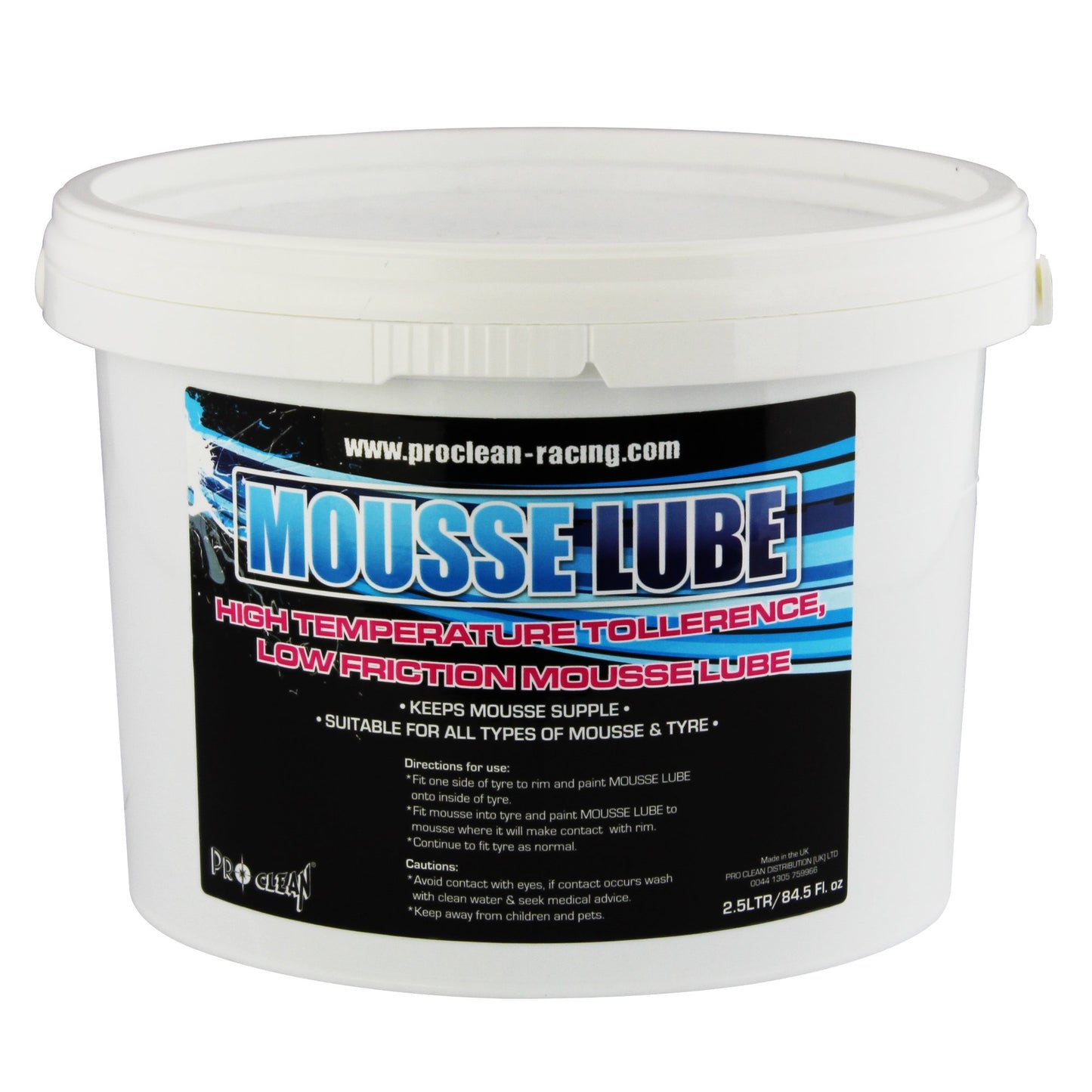 Pro Clean 2.5 Litre Mousse Lube