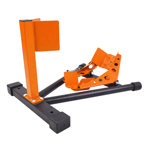 BikeTek Series Five Front Wheel Chock - Black/Orange