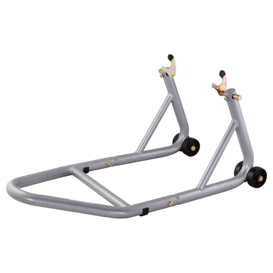 BikeTek Race Aluminium Rear Paddock Stand With Bobbin Fitment  - Grey