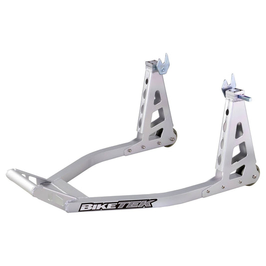 BikeTek Aluminium Rear Box Section Paddock Stand - Sliver