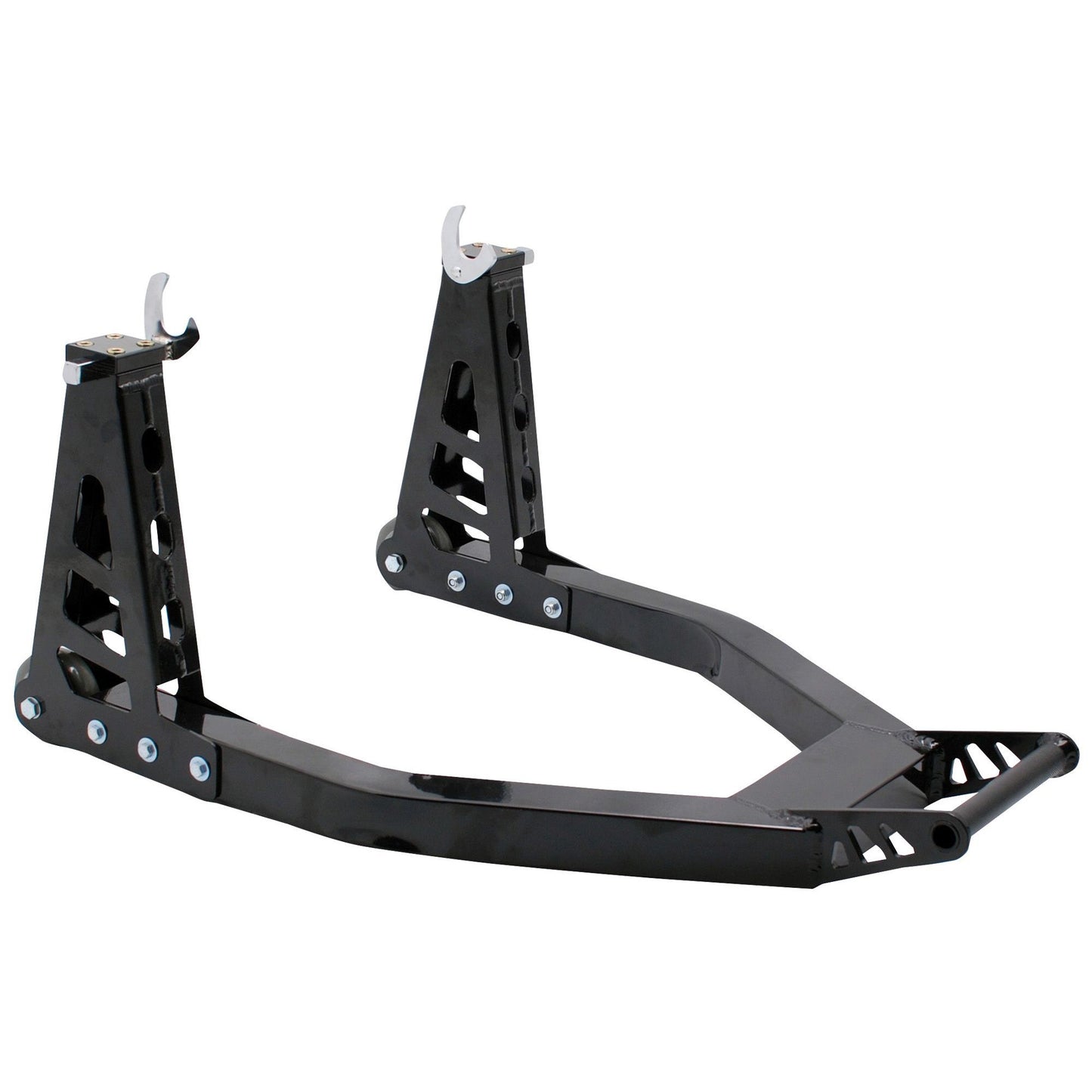 BikeTek Aluminium Box Section Rear Paddock Stand - Black