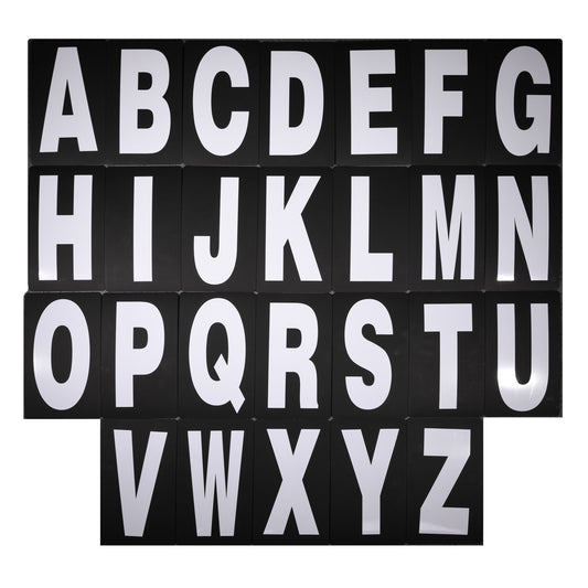 Pit Board Letter Kit White 26pcs