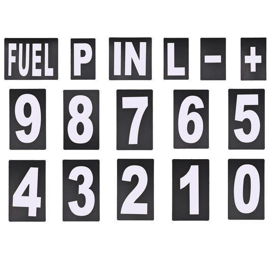 Pit Board Number Kit White