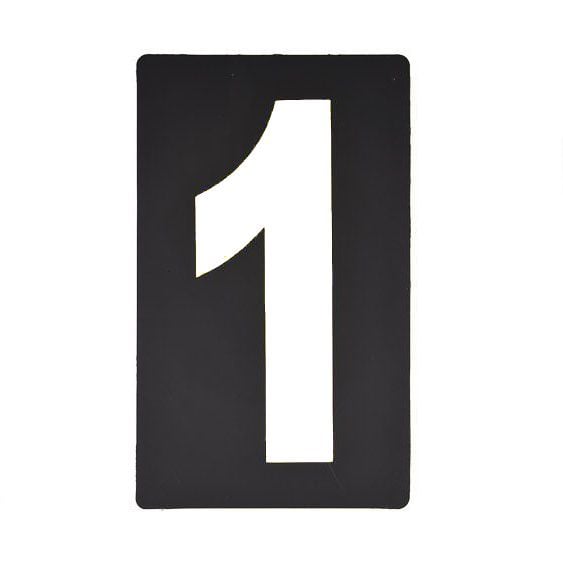 Spare White Pitboard Number - '1'