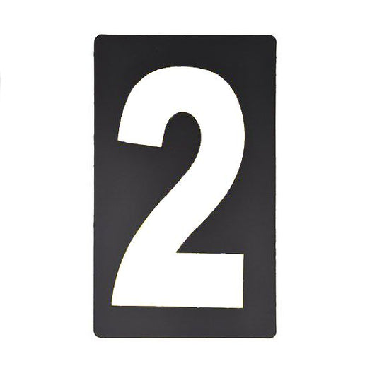 Spare White Pitboard Number - '2'