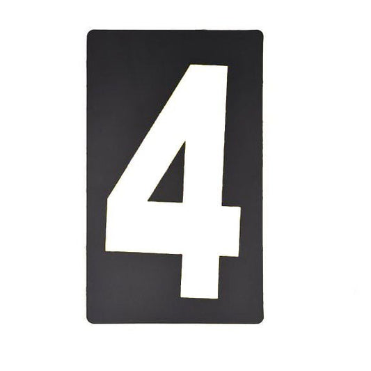 Spare White Pitboard Number - '4'