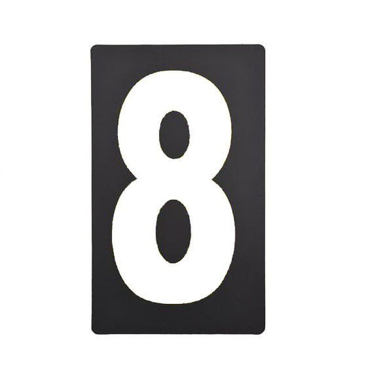 Spare White Pitboard Number - '8'