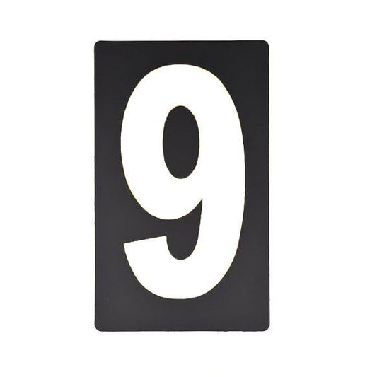 Spare White Pitboard Number - '9'
