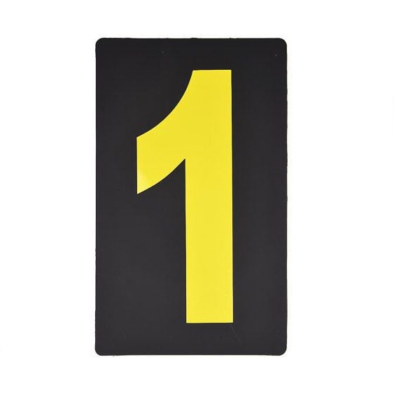 Spare Yellow Pitboard Number - '1'
