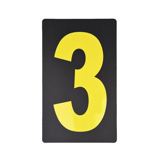 Spare Yellow Pitboard Number - '3'