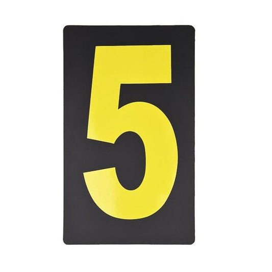 Spare Yellow Pitboard Number - '5'