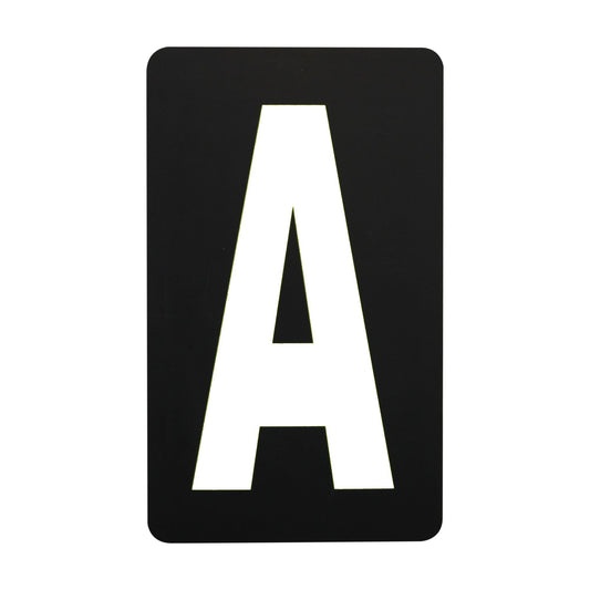 Spare White Letter For BikeTek Pitboard - 'A'