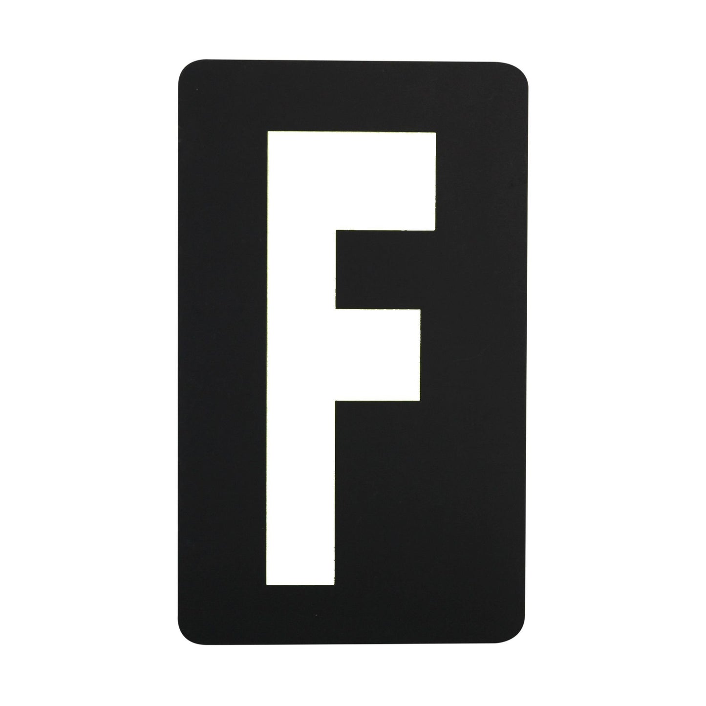 Spare White Letter For BikeTek Pitboard - 'F'