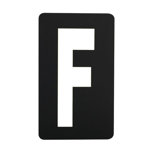 Spare White Letter For BikeTek Pitboard - 'F'