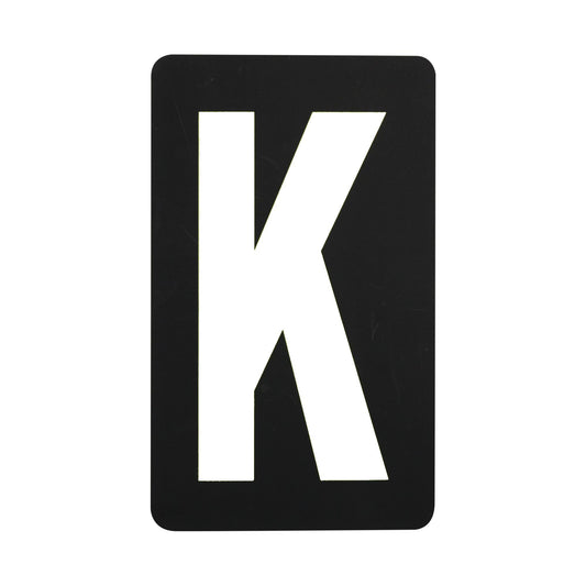 Spare White Letter For BikeTek Pitboard - 'K'