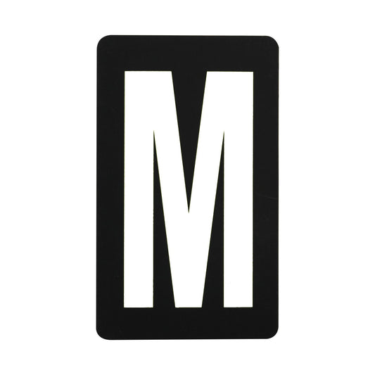 Spare White Letter For BikeTek Pitboard - 'M'