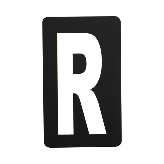 Spare White Letter For BikeTek Pitboard - 'R'