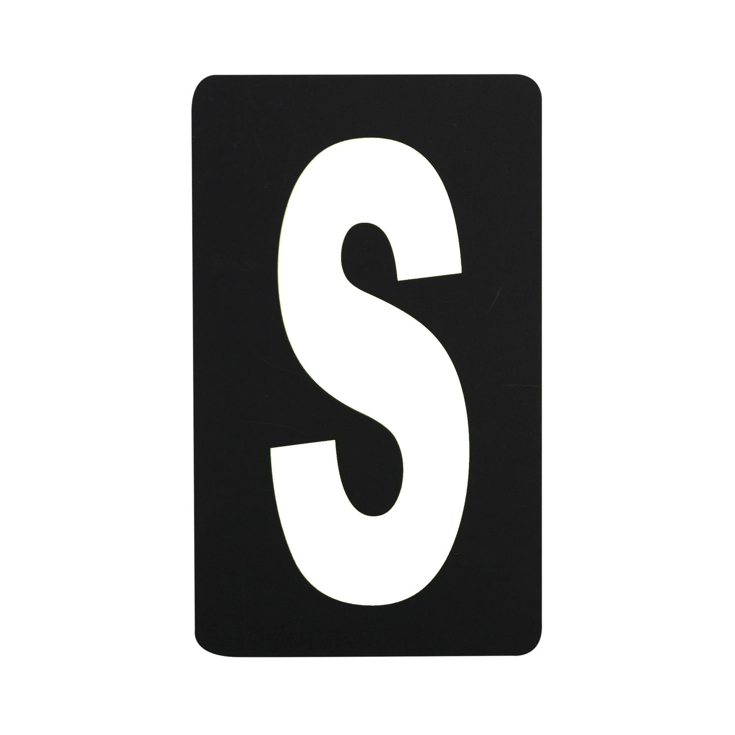 Spare White Letter For BikeTek Pitboard - 'S'