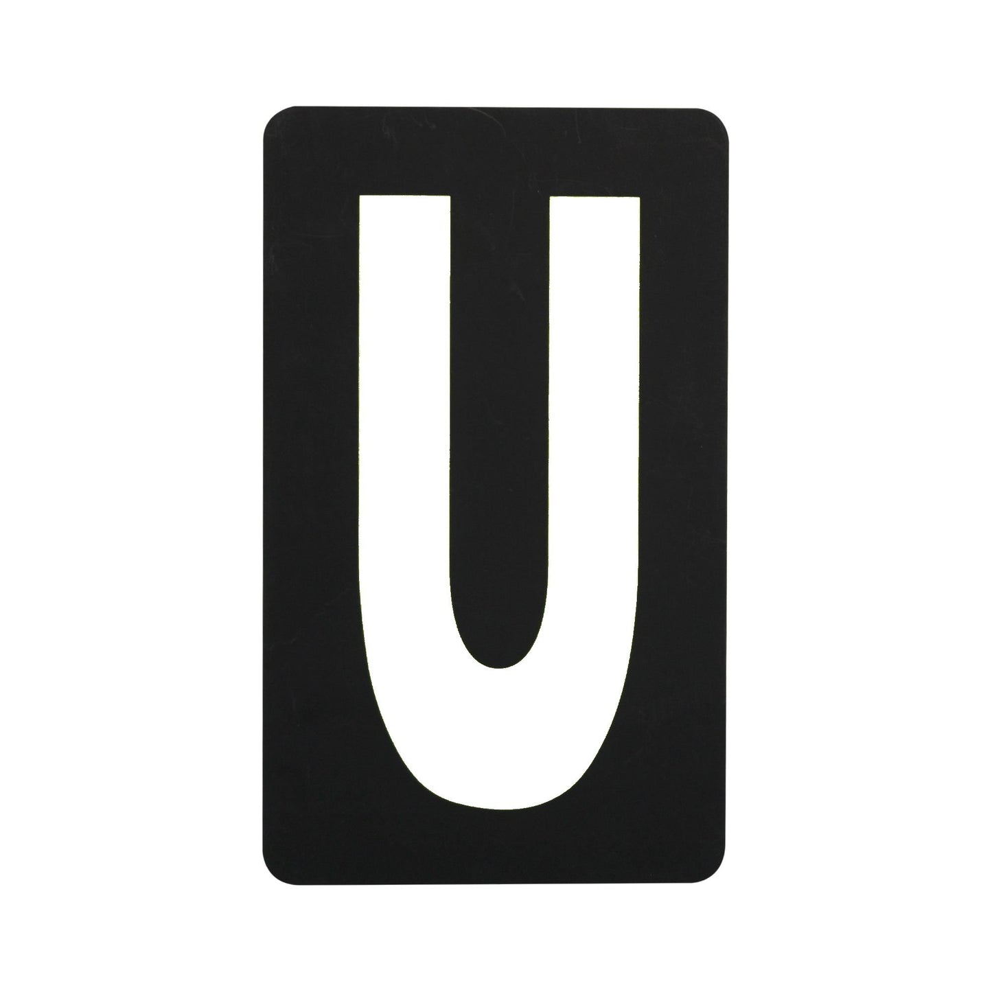 Spare White Letter For BikeTek Pitboard - 'U'