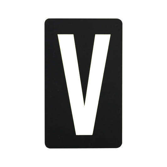 Spare White Letter For BikeTek Pitboard - 'V'