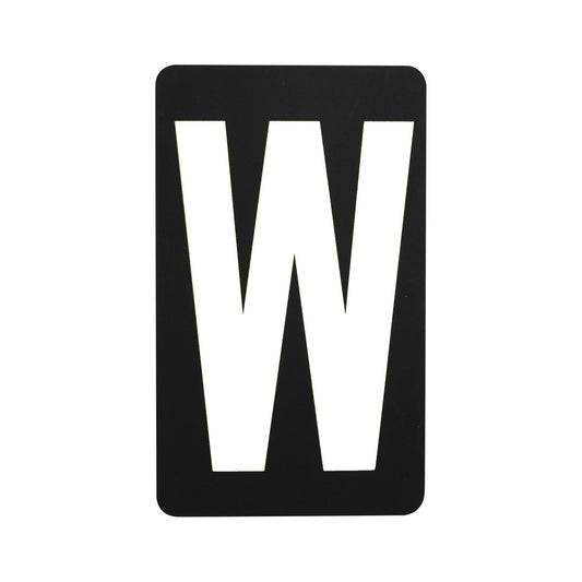 Spare White Letter For BikeTek Pitboard - 'W'