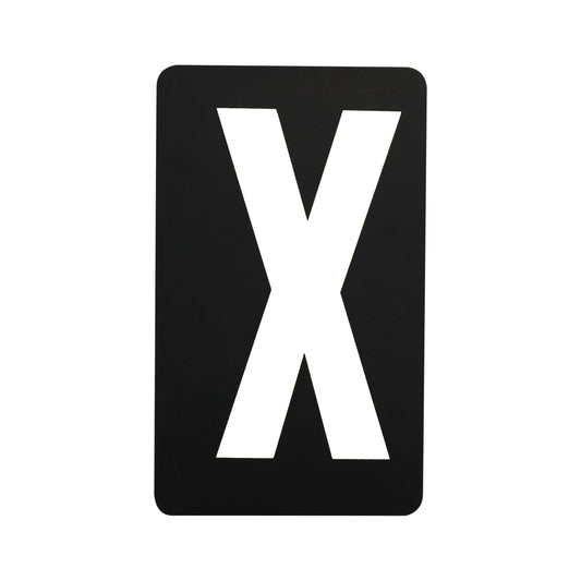Spare White Letter For BikeTek Pitboard - 'X'