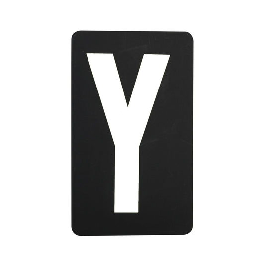Spare White Letter For BikeTek Pitboard - 'Y'