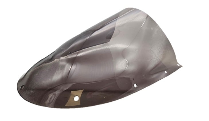 Airblade Light Smoked Double Bubble Screen - Triumph Daytona 675 09>