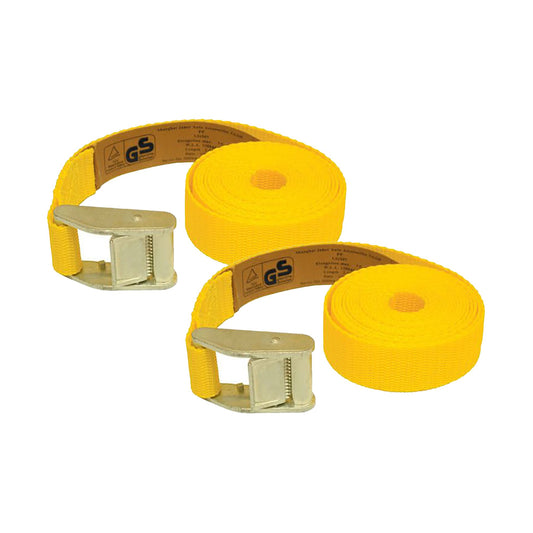 Bike It 2 Piece Yellow Micro-Strap Tiedown