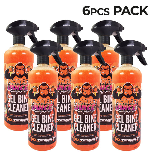 Tru-Tension Pack of 6 Monkey Juice Gel Bike Cleaner 1L